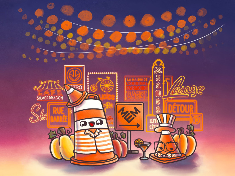 Soirée décalée : Un cône orange pour l’Halloween!